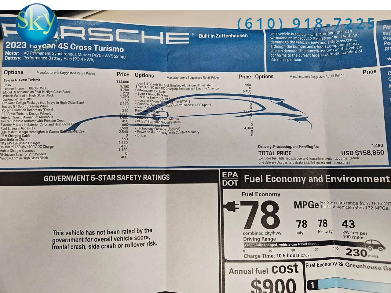 2023 Porsche Taycan 4S Cross Turismo AWD West Chester PA