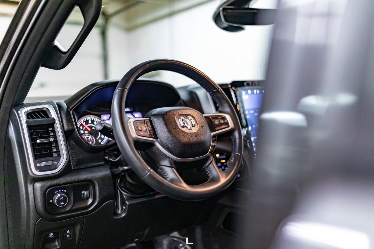 2023 Ram 1500 4x4 Crew Cab Big Horn Night Package Nav BCam Red Deer AB