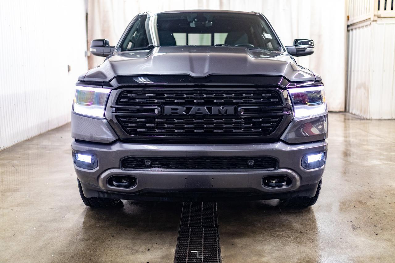2023 Ram 1500 4x4 Crew Cab Big Horn Night Package Nav BCam Red Deer AB