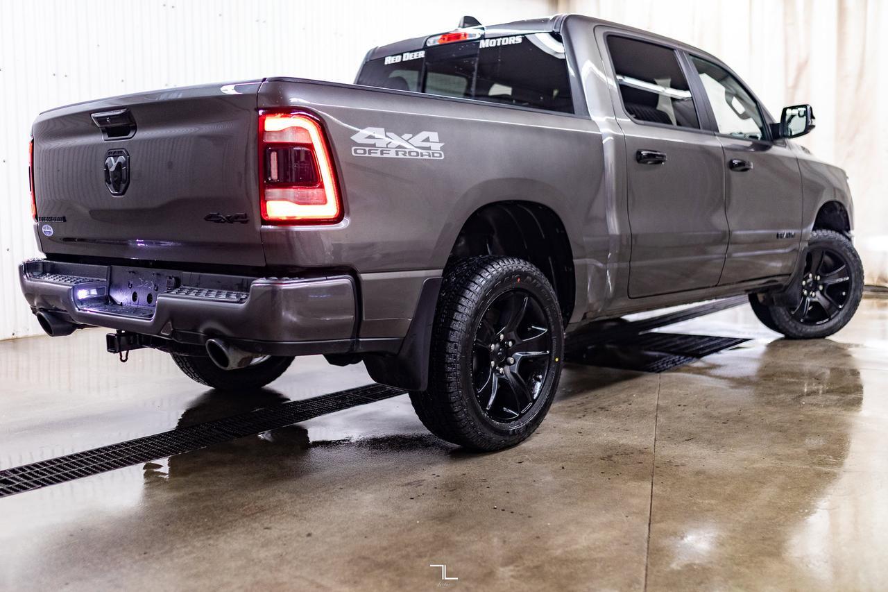 2023 Ram 1500 4x4 Crew Cab Big Horn Night Package Nav BCam Red Deer AB