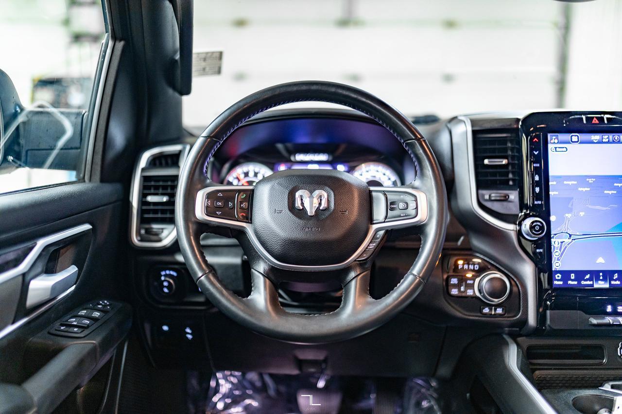 2023 Ram 1500 4x4 Crew Cab Big Horn Night Package Nav BCam Red Deer AB