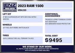 2023 Ram 1500 4x4 Crew Cab Rebel Fond du Lac WI