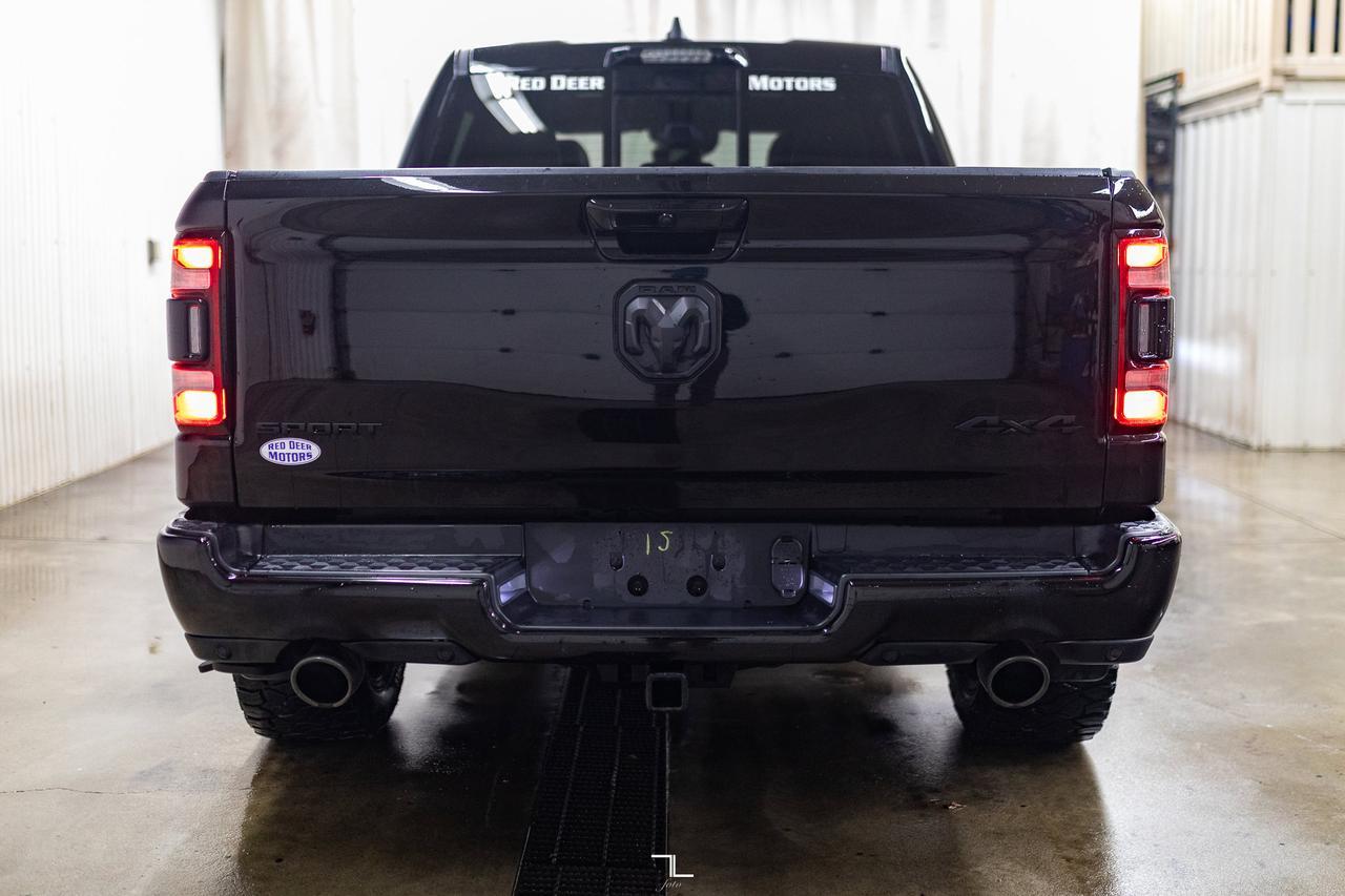 2023 Ram 1500 4x4 Crew Cab Sport Leather Roof Nav BCam Red Deer AB