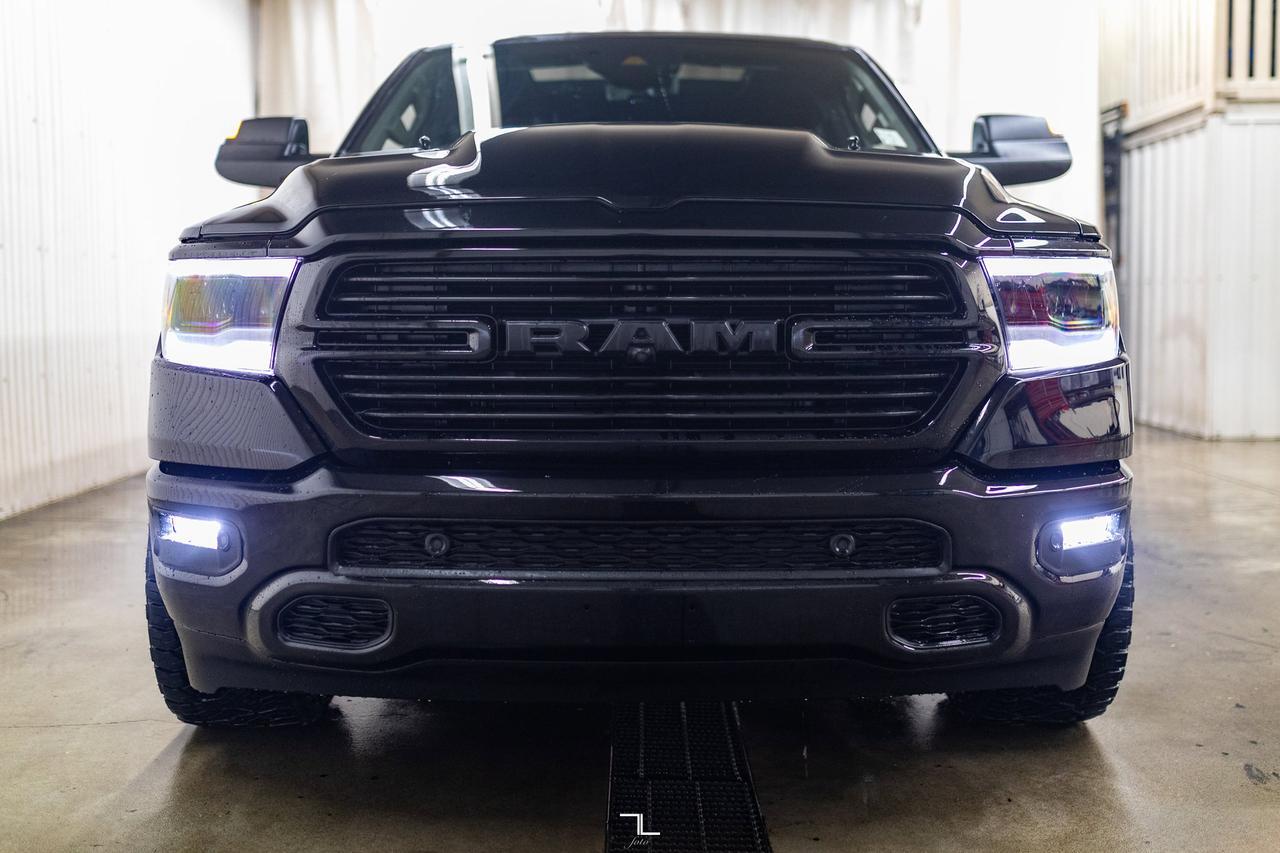 2023 Ram 1500 4x4 Crew Cab Sport Leather Roof Nav BCam Red Deer AB