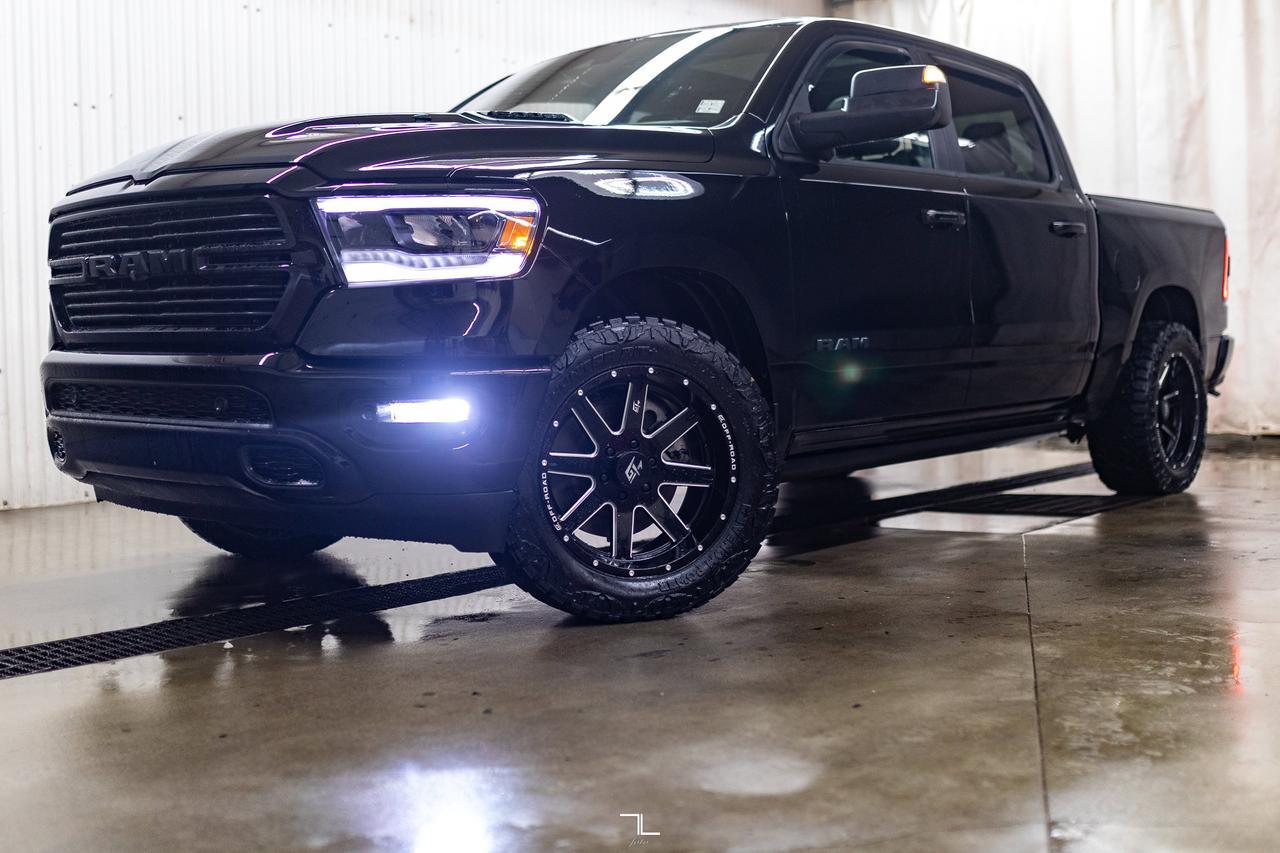 2023 Ram 1500 4x4 Crew Cab Sport Leather Roof Nav BCam Red Deer AB