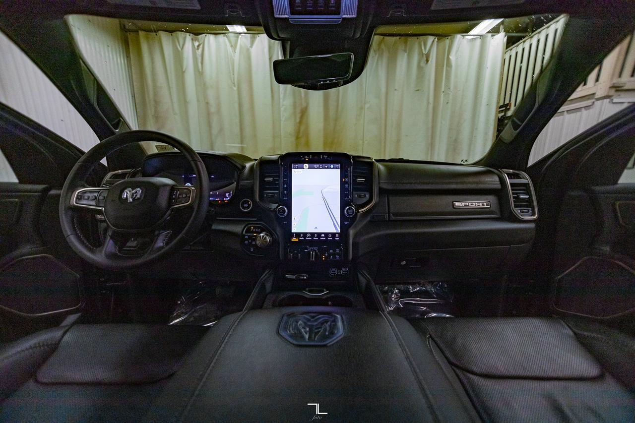 2023 Ram 1500 4x4 Crew Cab Sport Leather Roof Nav BCam Red Deer AB