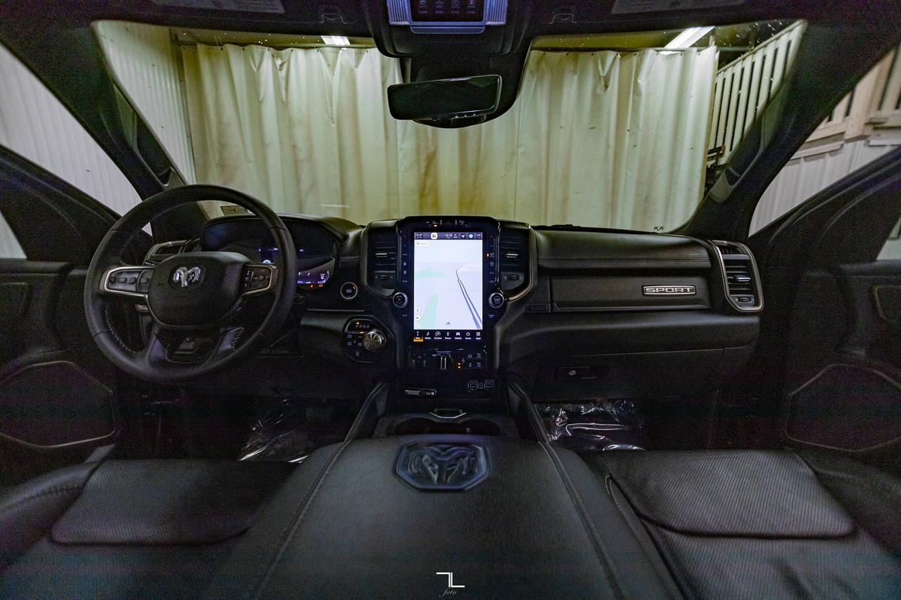 2023 Ram 1500 4x4 Crew Cab Sport Leather Roof Nav BCam Red Deer AB