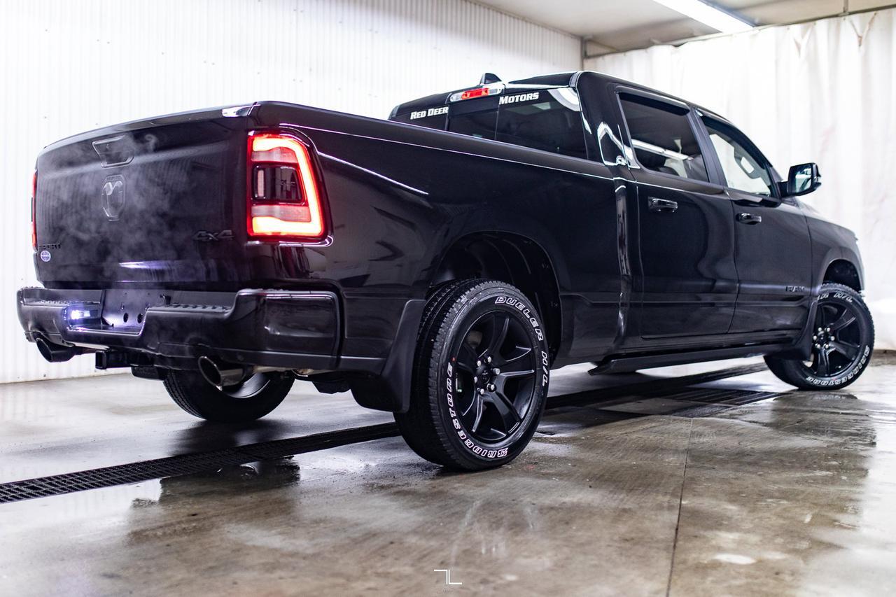 2023 Ram 1500 4x4 Crew Cab Sport Longbox Leather Roof Nav BCam Red Deer AB