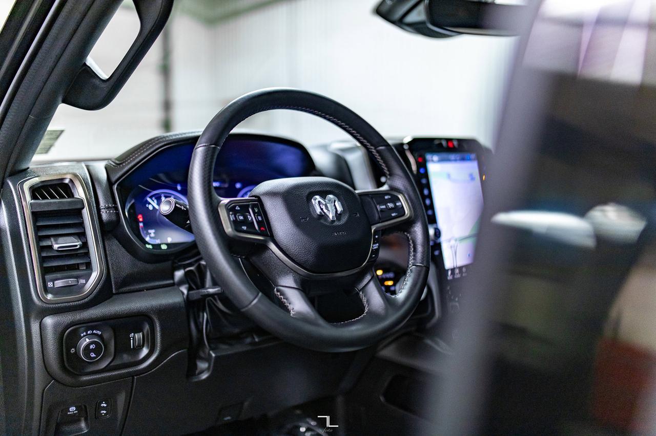 2023 Ram 1500 4x4 Crew Cab Sport Longbox Leather Roof Nav BCam Red Deer AB