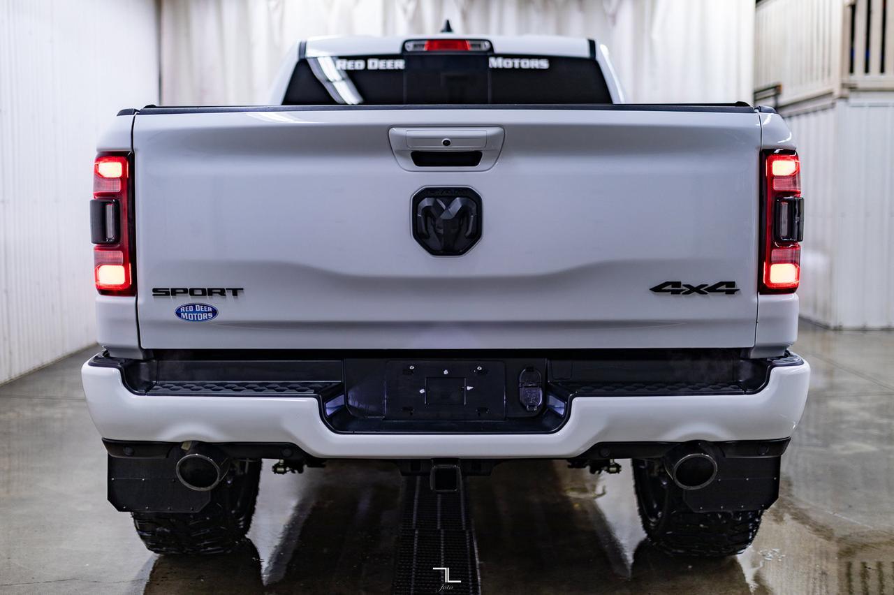 2023 Ram 1500 4x4 Crew Cab Sport Night Edition Leather Roof Nav Lift Red Deer AB