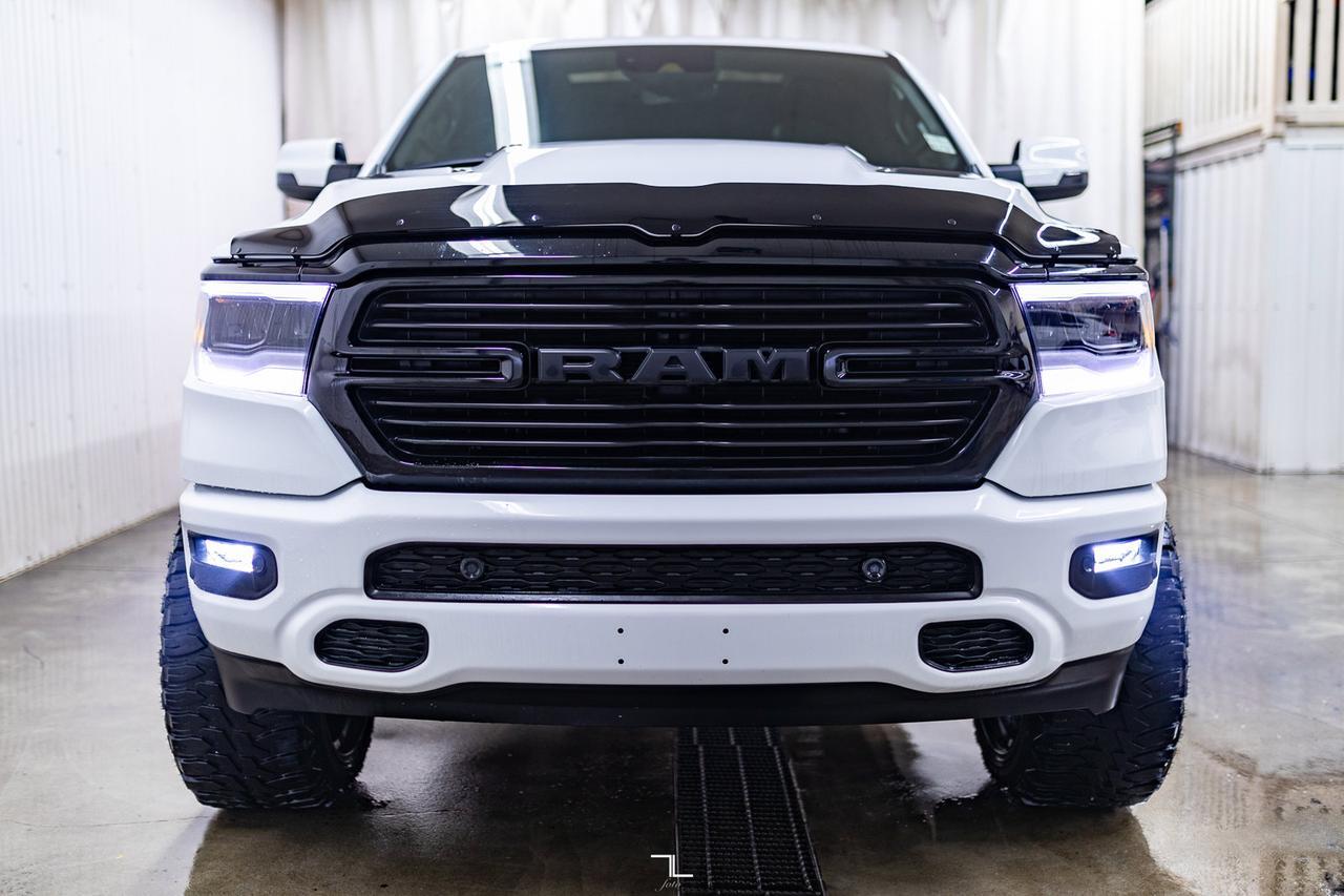 2023 Ram 1500 4x4 Crew Cab Sport Night Edition Leather Roof Nav Lift Red Deer AB