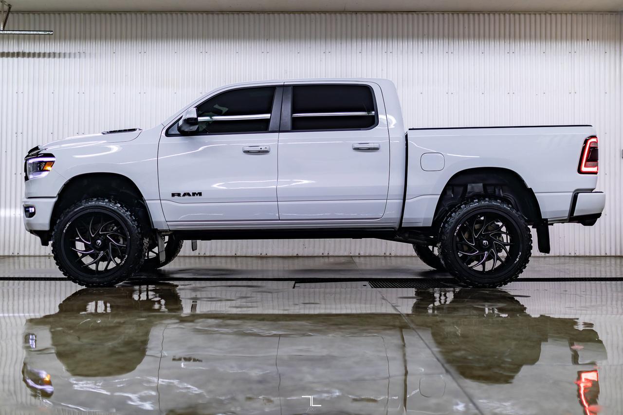 2023 Ram 1500 4x4 Crew Cab Sport Night Edition Leather Roof Nav Lift Red Deer AB