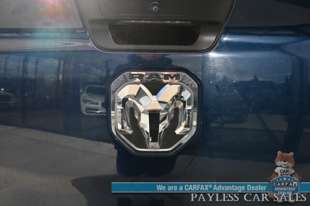 2023 Ram 1500 Big Horn / 4X4 / Crew Cab / eTorque / Level 1 Safety & Big Horn Group / Protection Group / Auto Start / Heated Seats & Steering / Lane Departure Alert / Back Up Camera / Tonneau Cover / Bed Liner / Tow Pkg / 1-Owner Anchorage AK