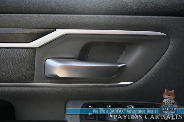 2023 Ram 1500 Big Horn / 4X4 / Crew Cab / eTorque / Level 1 Safety & Big Horn Group / Protection Group / Auto Start / Heated Seats & Steering / Lane Departure Alert / Back Up Camera / Tonneau Cover / Bed Liner / Tow Pkg / 1-Owner Anchorage AK