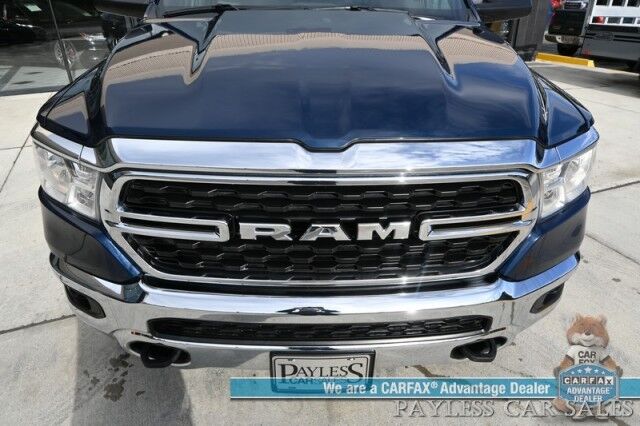 2023 Ram 1500 Big Horn / 4X4 / Crew Cab / eTorque / Level 1 Safety & Big Horn Group / Protection Group / Auto Start / Heated Seats & Steering / Lane Departure Alert / Back Up Camera / Tonneau Cover / Bed Liner / Tow Pkg / 1-Owner Anchorage AK