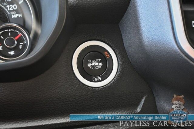 2023 Ram 1500 Big Horn / 4X4 / Quad Cab / eTorque / Level 1 Safety & Big Horn Group / Protection Group / Auto Start / Power & Heated Seats / Heated Steering / Lane Depart / Back Up Cam / Tonneau Cover / Bed Liner / Tow Pkg / 1-Owner Anchorage AK 2023 Ram 1500 Big Horn / 4X4 / Quad Cab / eTorque / Level 1 Safety & Big Horn Group / Protection Group / Auto Start / Power & Heated Seats / Heated Steering / Lane Depart / Back Up Cam / Tonneau Cover / Bed Liner / Tow Pkg / 1-Owner Anchorage AK