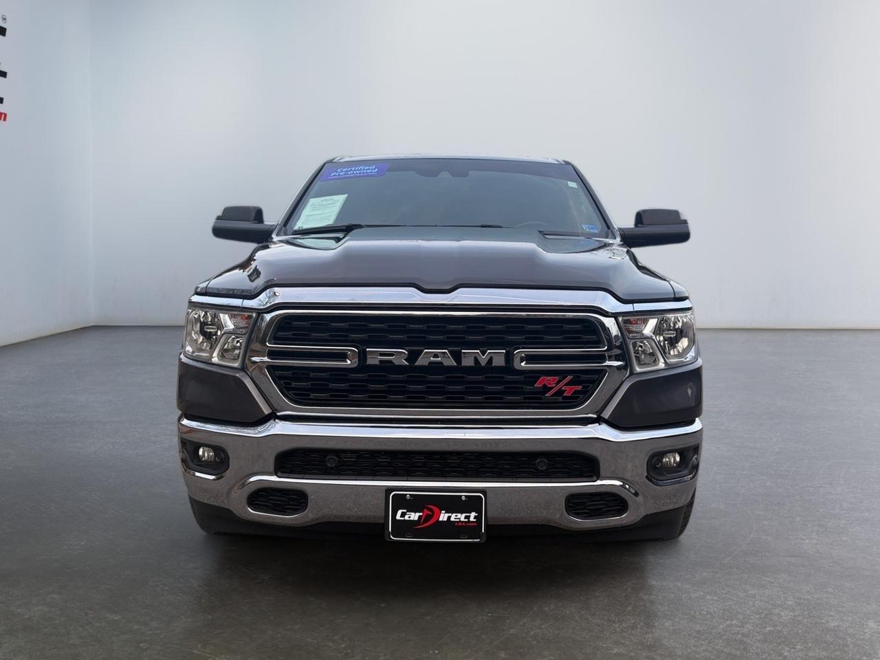 2023 Ram 1500 Big Horn, AUTO START/STOP, LANE KEEP ASSIST, FORWARD COLLISION ALERT, BLIND SPOT ALERT, APPLE CARPLAY/ANDROID AUTO, HEATED STEERING WHEEL & SEATS, BACKUP CAMERA WITH PARKING SENSORS, LOW MILES, ONLY 1 OWNER, CLEAN CARFAX, RIDE BIG IN THIS RAM 1500! Virginia Beach VA