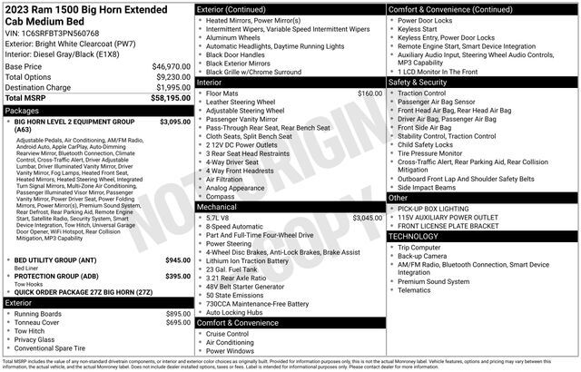 2023 Ram 1500 Big Horn/Lone Star Raleigh NC