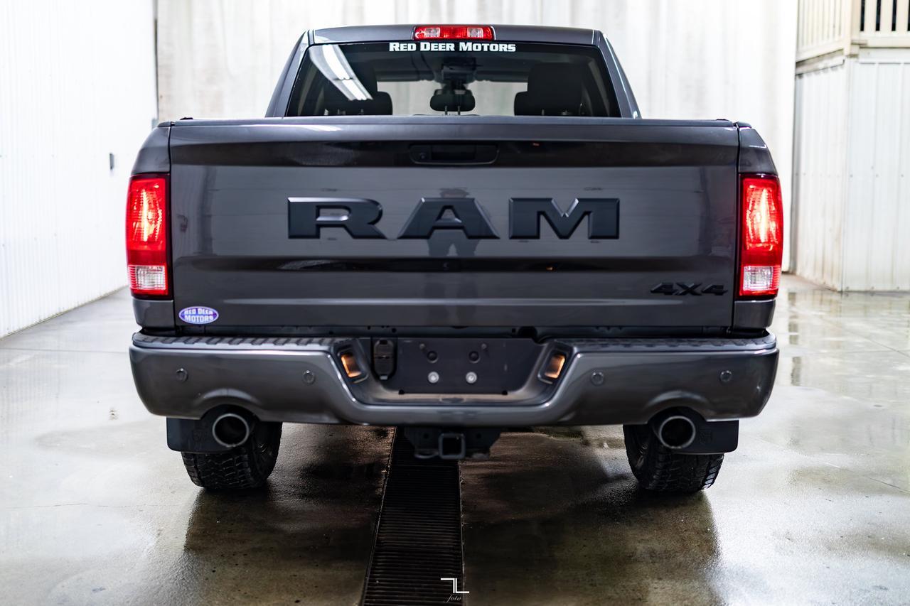 2023 Ram 1500 Classic 4x4 Crew Cab Express Night Edition PSeat BCam Red Deer AB