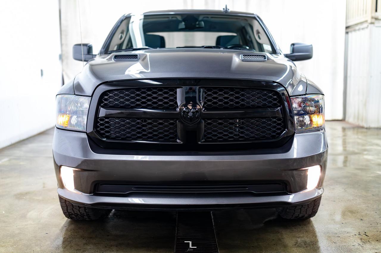 2023 Ram 1500 Classic 4x4 Crew Cab Express Night Edition PSeat BCam Red Deer AB