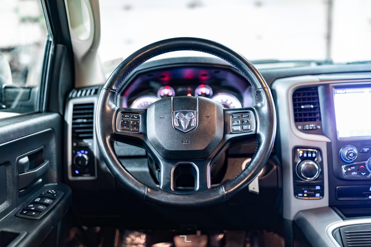 2023 Ram 1500 Classic 4x4 Crew Cab Express Night Edition PSeat BCam Red Deer AB