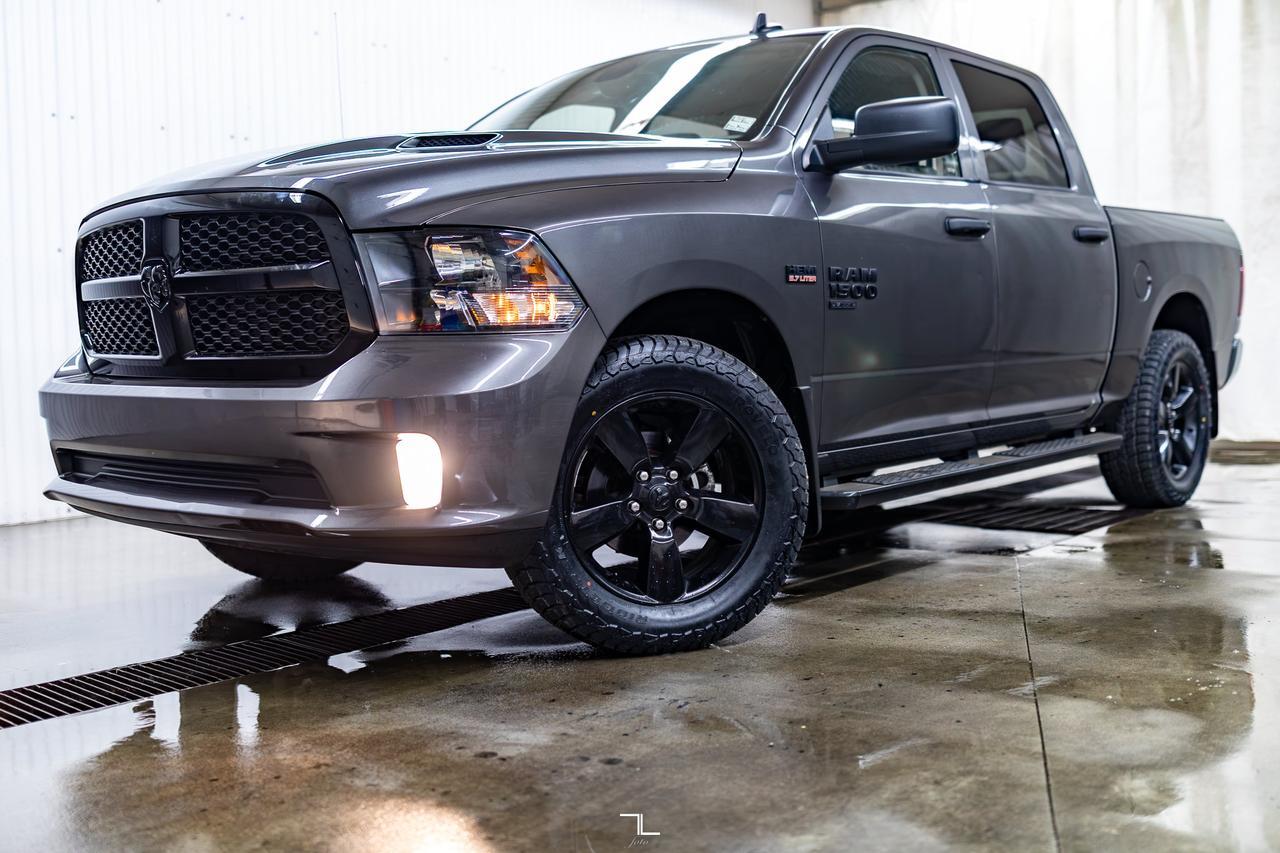 2023 Ram 1500 Classic 4x4 Crew Cab Express Night Edition PSeat BCam Red Deer AB