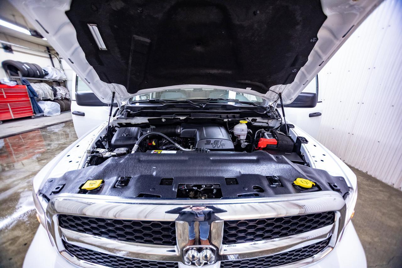 2023 Ram 1500 Classic 4x4 Quad Cab Tradesman PSeat BCam 6.5" Box Red Deer AB