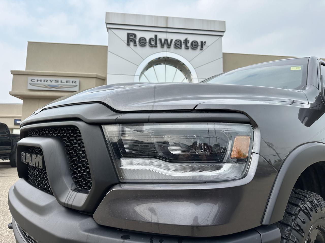 2023 Ram 1500 Rebel | Night Edition | Leather | Heated Seats & Wheel | Pano Sun Roof | Harman / Kardon Audio Redwater AB