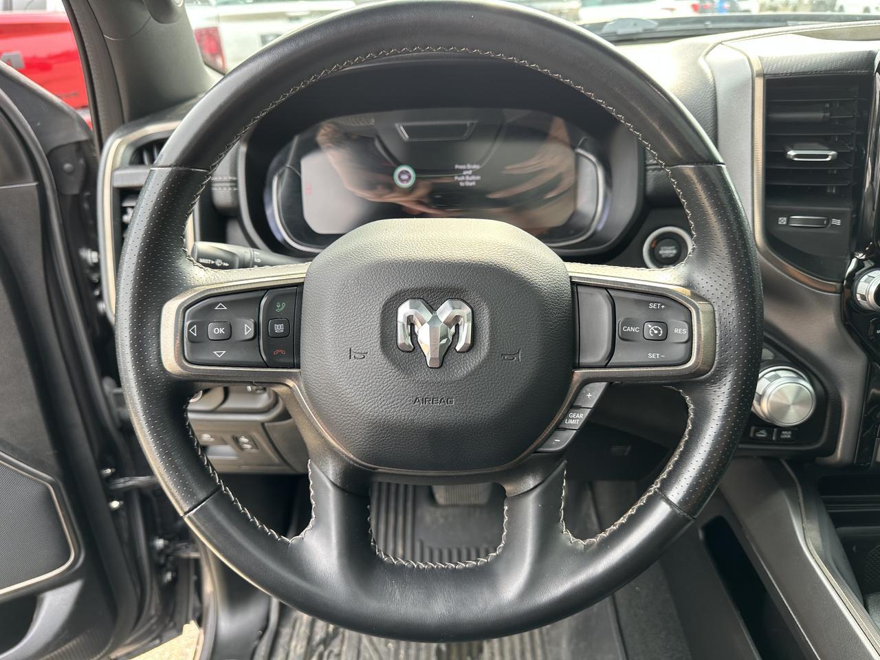 2023 Ram 1500 Rebel | Night Edition | Leather | Heated Seats & Wheel | Pano Sun Roof | Harman / Kardon Audio Redwater AB