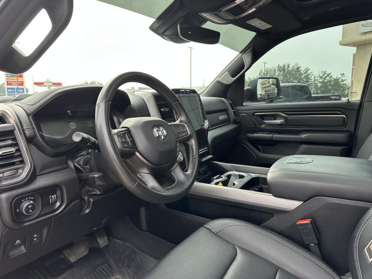 2023 Ram 1500 Rebel | Night Edition | Leather | Heated Seats & Wheel | Pano Sun Roof | Harman / Kardon Audio Redwater AB