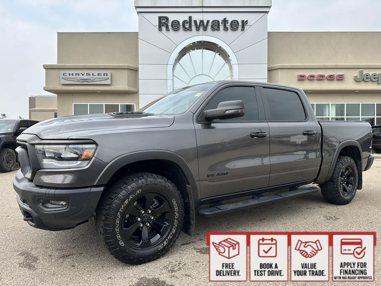 2023 Ram 1500 Rebel | Night Edition | Leather | Heated Seats & Wheel | Pano Sun Roof | Harman / Kardon Audio