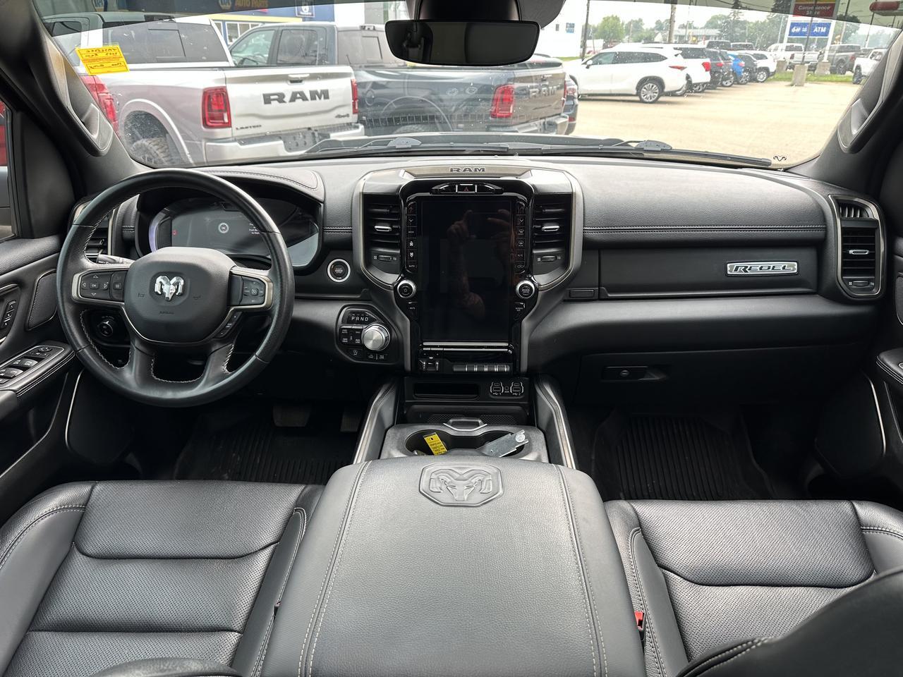 2023 Ram 1500 Rebel | Night Edition | Leather | Heated Seats & Wheel | Pano Sun Roof | Harman / Kardon Audio Redwater AB