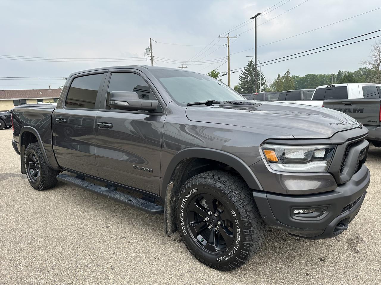 2023 Ram 1500 Rebel | Night Edition | Leather | Heated Seats & Wheel | Pano Sun Roof | Harman / Kardon Audio Redwater AB