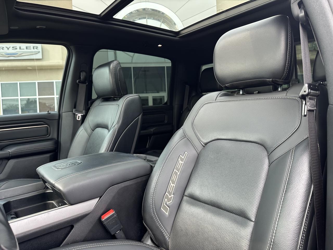 2023 Ram 1500 Rebel | Night Edition | Leather | Heated Seats & Wheel | Pano Sun Roof | Harman / Kardon Audio Redwater AB