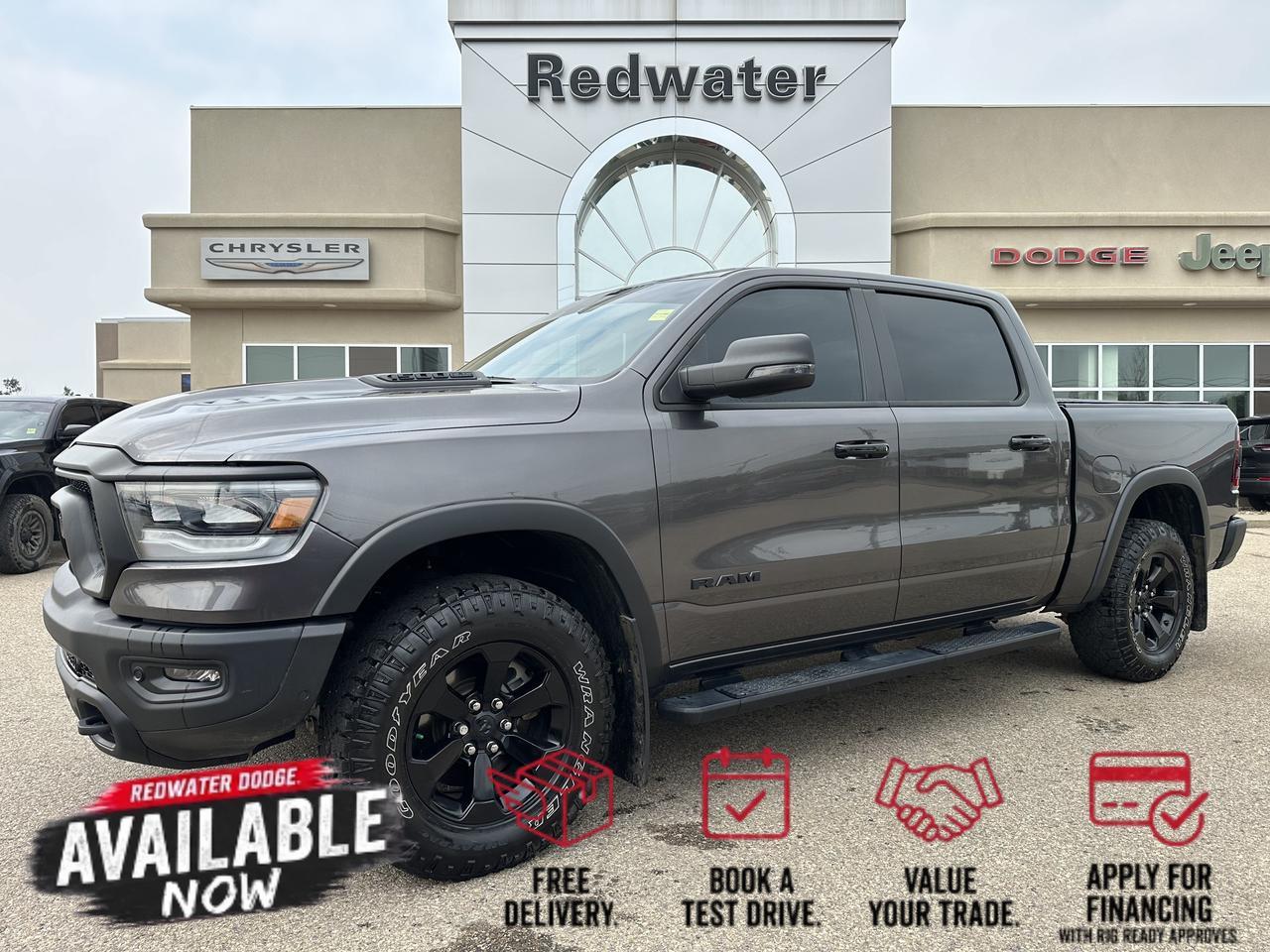 2023 Ram 1500 Rebel | Night Edition | Leather | Heated Seats & Wheel | Pano Sun Roof | Harman / Kardon Audio
