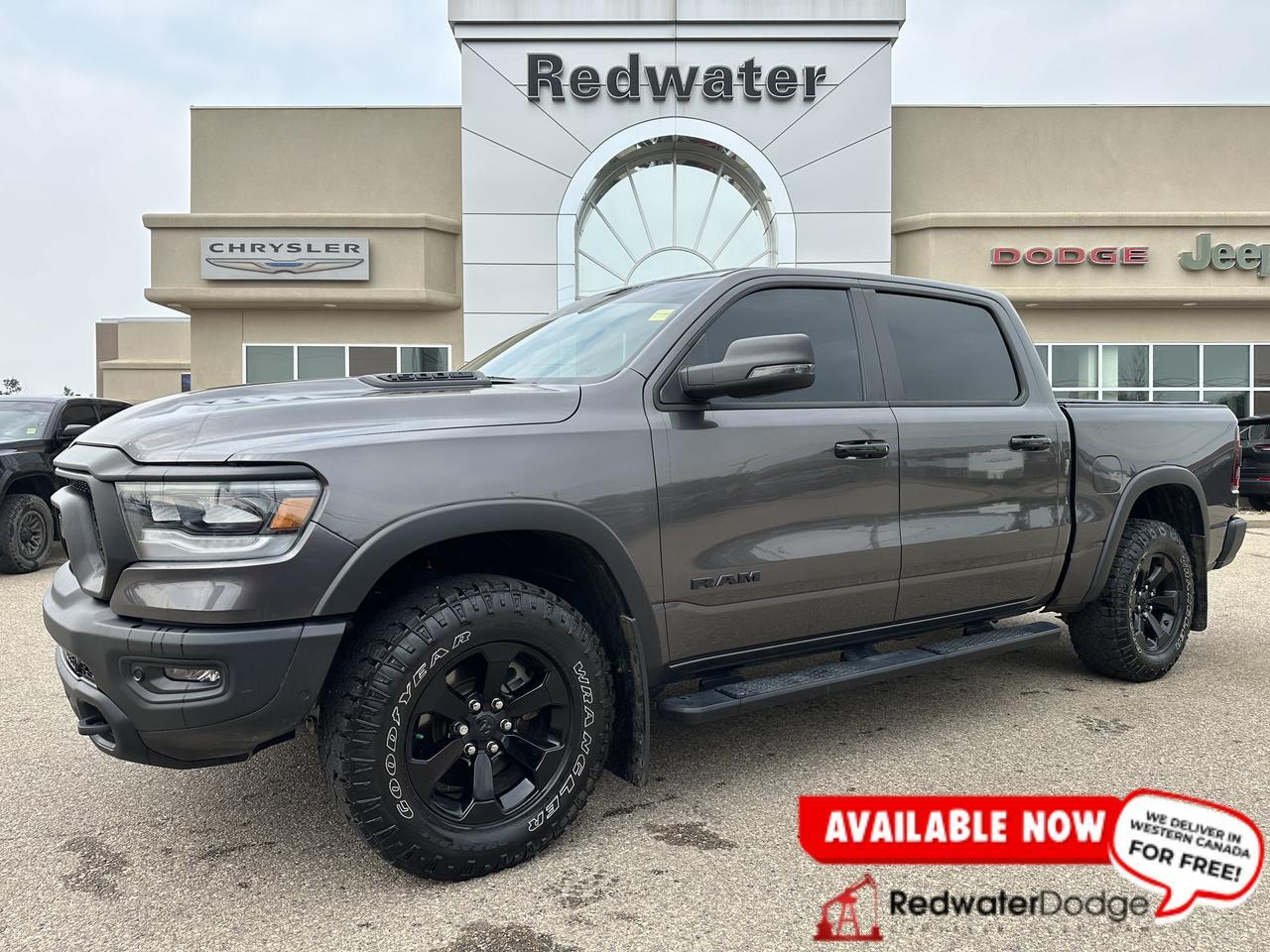 2023 Ram 1500 Rebel | Night Edition | Leather | Heated Seats & Wheel | Pano Sun Roof | Harman / Kardon Audio
