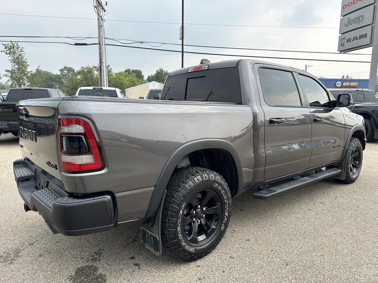2023 Ram 1500 Rebel | Night Edition | Leather | Heated Seats & Wheel | Pano Sun Roof | Harman / Kardon Audio Redwater AB