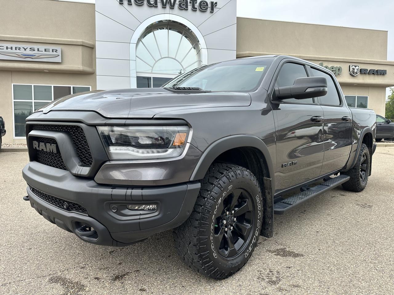 2023 Ram 1500 Rebel | Night Edition | Leather | Heated Seats & Wheel | Pano Sun Roof | Harman / Kardon Audio Redwater AB