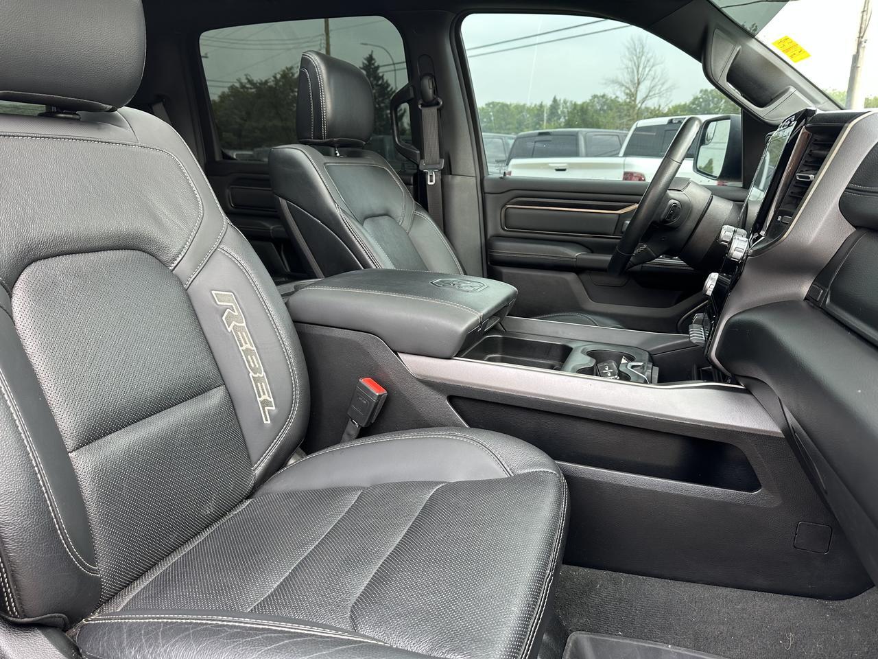 2023 Ram 1500 Rebel | Night Edition | Leather | Heated Seats & Wheel | Pano Sun Roof | Harman / Kardon Audio Redwater AB