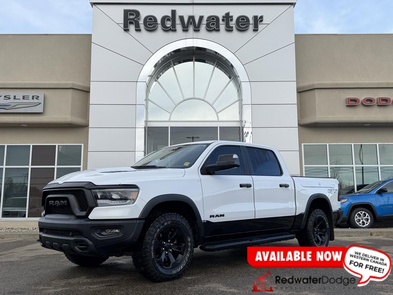 2023 Ram 1500 Rebel Night Edition Crew Cab 4x4 | HEMI V8 | Leather | Heated Vented Seats | Pano Sunroof