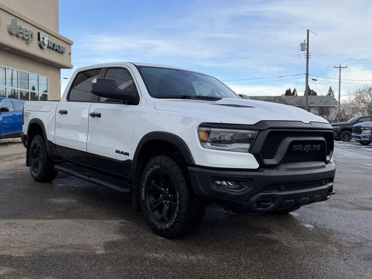2023 Ram 1500 Rebel Night Edition Crew Cab 4x4 | HEMI V8 | Leather | Heated Vented Seats | Pano Sunroof Redwater AB