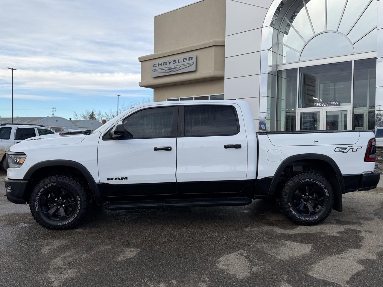 2023 Ram 1500 Rebel Night Edition Crew Cab 4x4 | HEMI V8 | Leather | Heated Vented Seats | Pano Sunroof Redwater AB