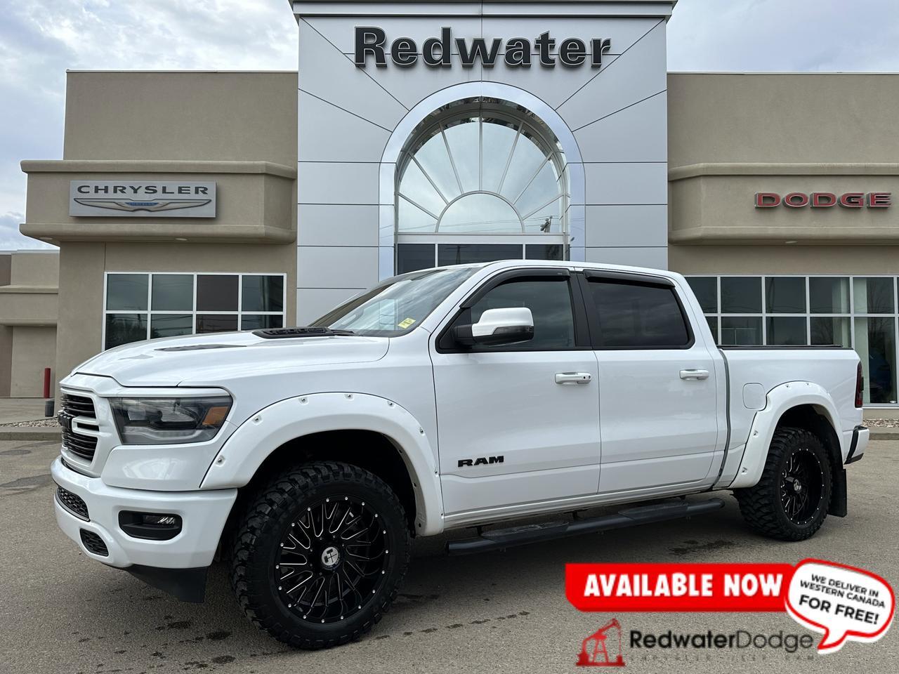 2023 Ram 1500 Sport | Aftermarket Rim & Tire | Flares | Heated Seats | Alpine Audio | 12" Screen