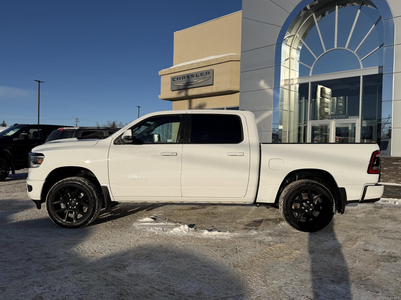 2023 Ram 1500 Sport | Night Edition | Leather 'n Suede | Heated Seats | Tow Package | Box Liner | Alpine Redwater AB