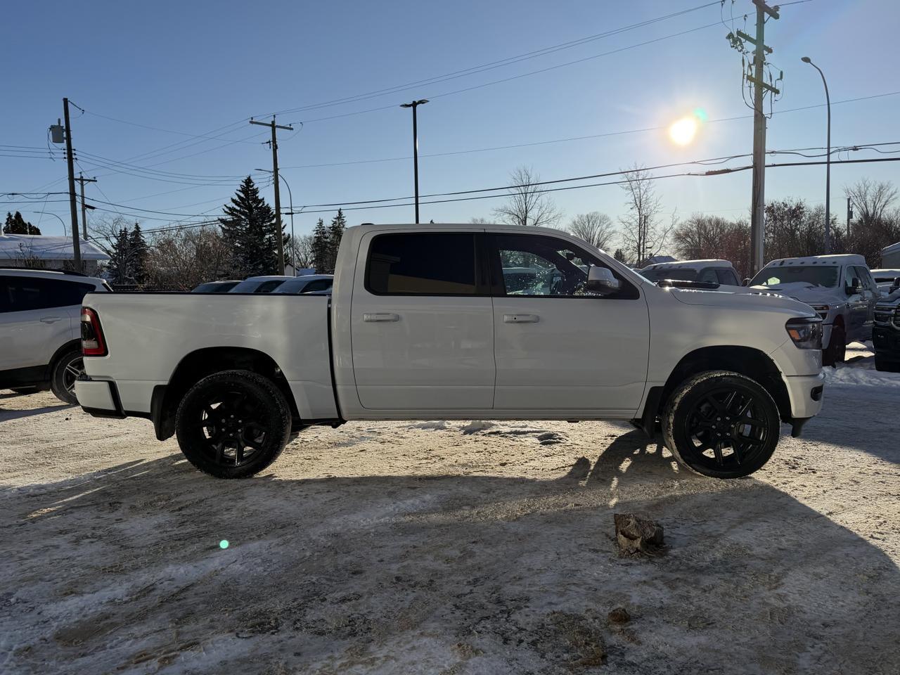 2023 Ram 1500 Sport | Night Edition | Leather 'n Suede | Heated Seats | Tow Package | Box Liner | Alpine Redwater AB