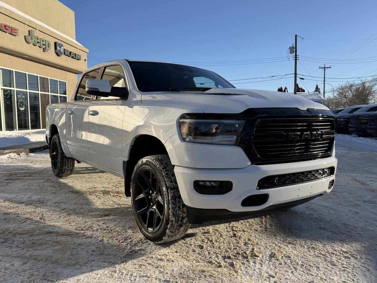 2023 Ram 1500 Sport | Night Edition | Leather 'n Suede | Heated Seats | Tow Package | Box Liner | Alpine Redwater AB