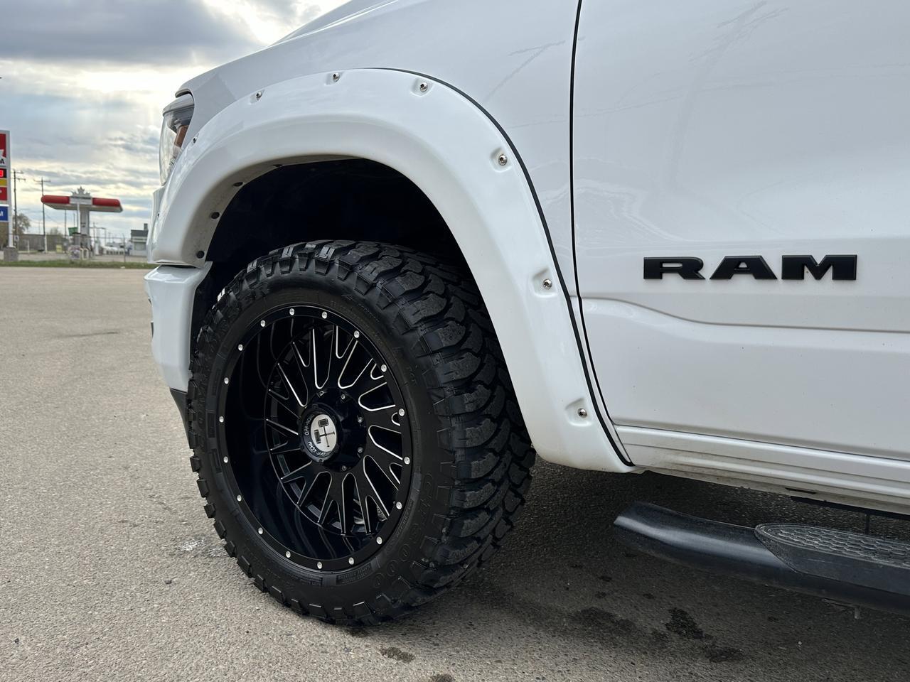 2023 Ram 1500 Sport Crew Cab 4x4 | Aftermarket Rims Tires | Flares | 12IN Display | Alpine Audio | NAV Redwater AB