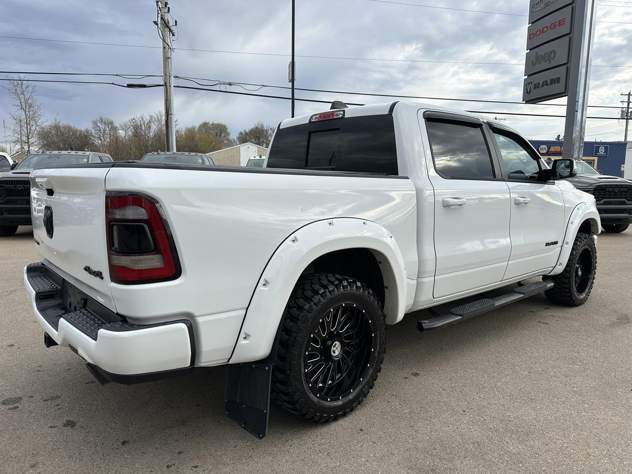 2023 Ram 1500 Sport Crew Cab 4x4 | Aftermarket Rims Tires | Flares | 12IN Display | Alpine Audio | NAV Redwater AB