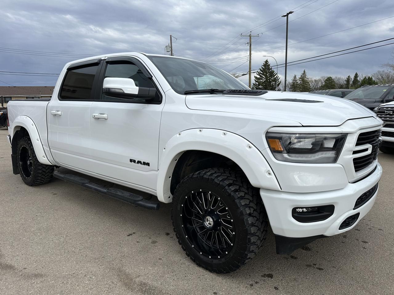 2023 Ram 1500 Sport Crew Cab 4x4 | Aftermarket Rims Tires | Flares | 12IN Display | Alpine Audio | NAV Redwater AB