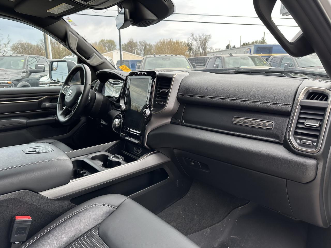 2023 Ram 1500 Sport Crew Cab 4x4 | Aftermarket Rims Tires | Flares | 12IN Display | Alpine Audio | NAV Redwater AB